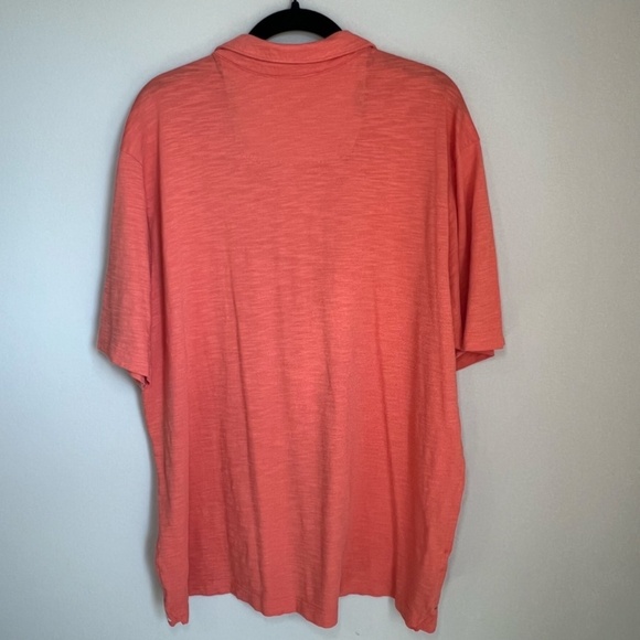 Tommy Bahama Mens Pima Cotton Slub Knit Polo Shirt Coral Golf Resort Colorful XL - Picture 9 of 13
